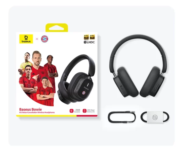 Baseus Bowie H1i casque sans fil Bluetooth 5.3 suppression Active du bruit sur l'oreille casque haute résolution LHDC écouteur 100H de lecture – Image 32