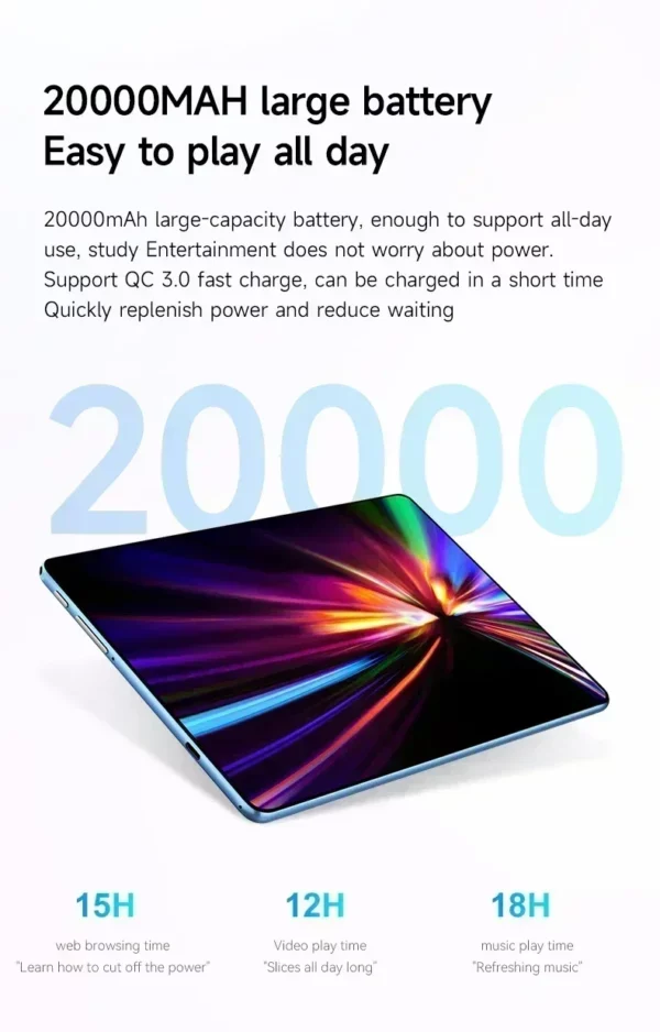 2025 Original XioaMi Pad 15 Pro tablette Android14 Snapdragon888 11 pouces HD 22GB + 2TB 20000mAh 5G double SIM Bluetooth WiFi GPS Tables – Image 5