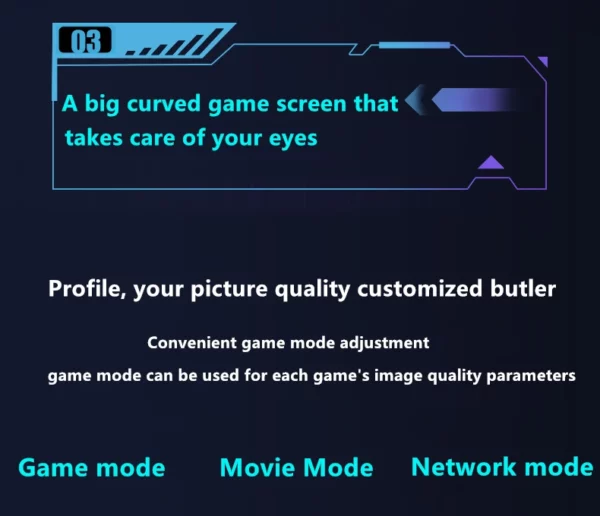 Écran incurvé d'ordinateur Gaming MVA FHD 24/27 P, 1080 pouces, 75Hz, 2800R HDMI/VGA DCR, protection des yeux, VESA 100x100, réponse 2ms – Image 32