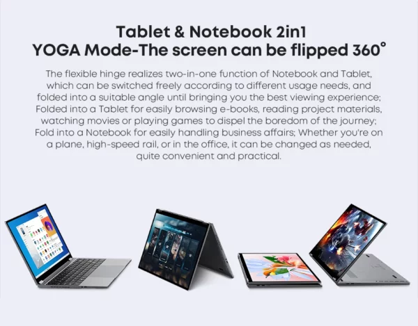 CHUWI-Tablette PC Portable 2 en 1, Windows 11, 512 Go SSD, 12 Go LPDDR5,Intel N100/i3 1215U, Écran IPS FHD de 13.5 Pouces, WIFI 6 – Image 16