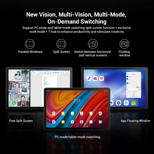 Lenovo – tablette K10 Pro originale, 10.6 pouces, 4G, WiFi, 6 go, 128 go, Android 12, Qualcomm 6225, Octa Core, prise en charge de l'identification faciale – Image 2