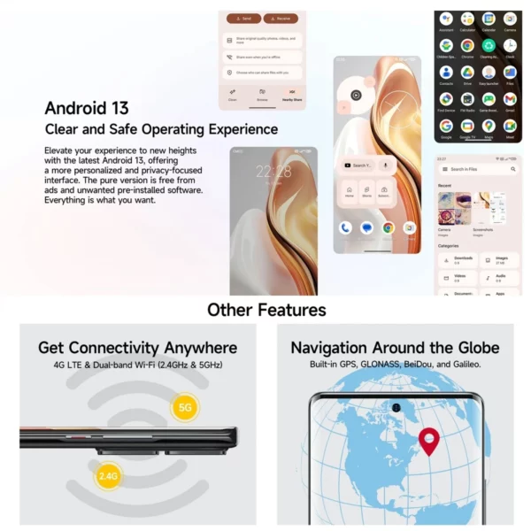 Ulefone Note 17 Pro Smartphone 6.78 "120HZ AMOLED affichage incurvé 24GB + 256GB Android 13,108MP caméra 5050mAh Version mondiale NFC – Image 17