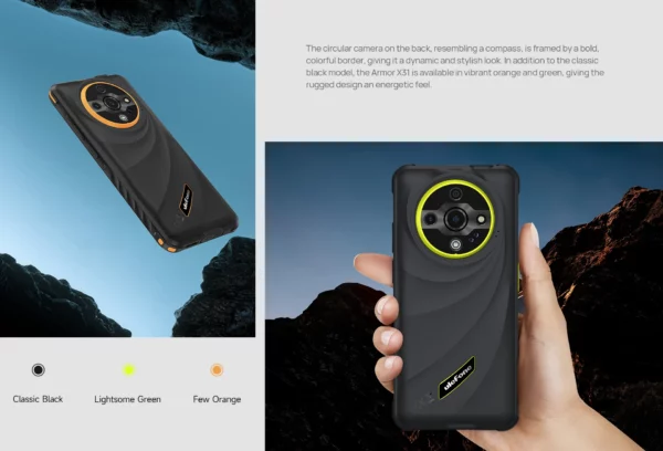 Ulefone Armor X31 4G téléphone robuste Android 14 Smartphone 6.56 "12GB RAM 128GB ROM 48MP NFC caméra de nuit IR Blaster version mondiale – Image 14