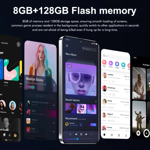 X18 Smartphone Android 6.6 pouces 128GB ROM 8GB RAM 4G réseau double SIM téléphones portables Google Play Store 5200mah téléphones mobiles – Image 12