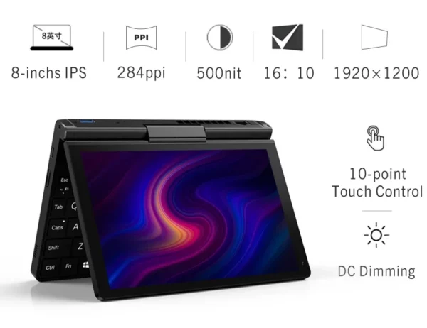 GPD Pocket 3 Intel i3 1125G4 RAM 16GB mémoire 512GB SSD disque dur Windows 11 maison Portable ordinateur Portable Mini PC écran tactile – Image 13
