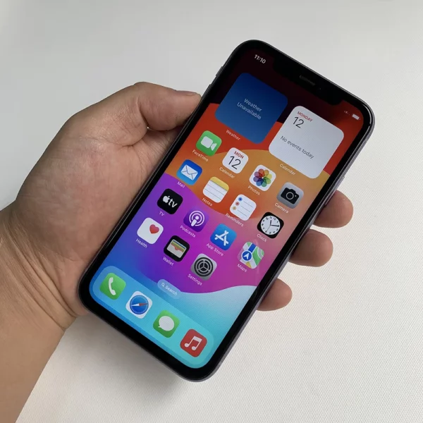 Apple-iPhone 11 avec Face ID, 64 Go, 128 Go, 256 Go, iOS A13 débloqué, appareil photo 12MP + 12MP, écran LCD 6.1 ", 1792x828, développements sans fil – Image 24