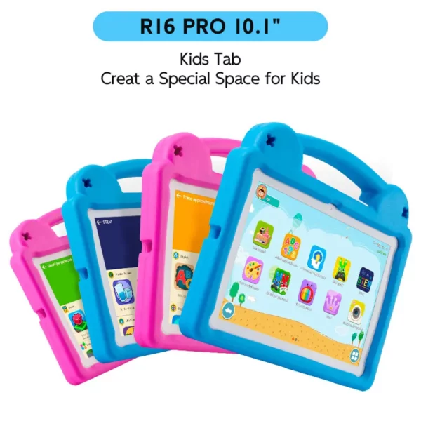 ANRY-Tablette Android 15 pour enfants, tablettes à écran HD, cadeaux pour enfants, 8 Go de RAM, 4 + 4 extensions, 64 Go, Dean A523, 2025 GHz, 10.1 Mah, 2.0 pouces, 5000 – Image 2