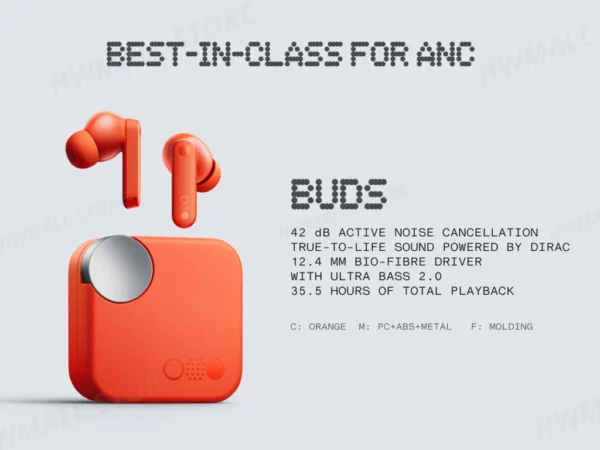 CMF by Nothing Buds avec suppression active du bruit ANC de 42 dB, mode transparent IP54, Bluetooth 5.3, version globale – Image 12
