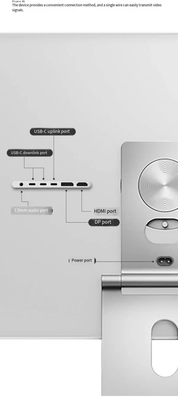 27 pouces 5K affichage TYPE-C thunderbolt pour Mac LCD moniteur alliage d'aluminium 60Hz brillant écran IPS KUYBurgos G27XSE WIT-imprégneed SUPPORT – Image 18