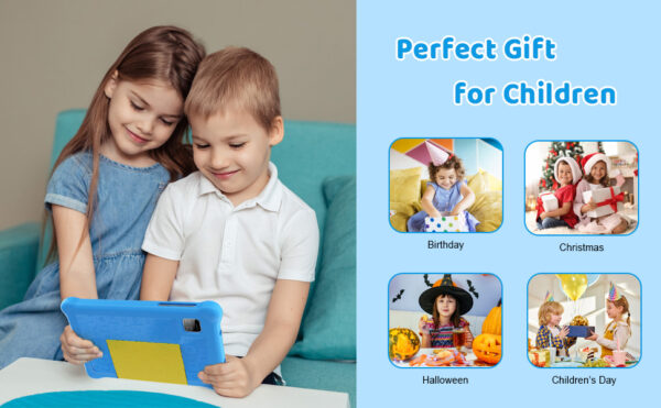 URAO enfant tablette Android 13 7 pouces 5GB RAM 32GB ROM 128GB étendre 5G WiFi 4000mAh batterie double caméra cadeau pour enfants enfants logiciel – Image 13