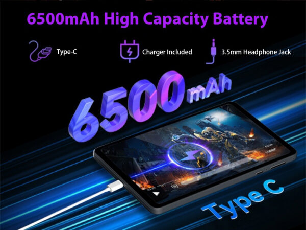 HEADWOLF FPad 6 8.4 pouces Andorid 14 tablette 8GB RAM 128GB ROM MTK G99 octa-core 4G SIM 6500 mAh batterie – Image 16